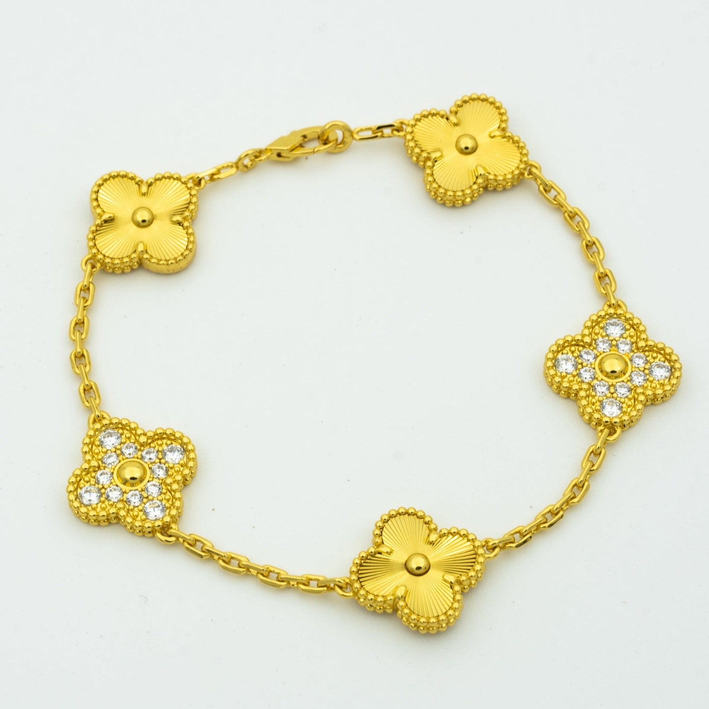 [⭐JeweliWhal] COLLECTION DE BRACELETS LASER TRÈFLE 5 MOTIFS