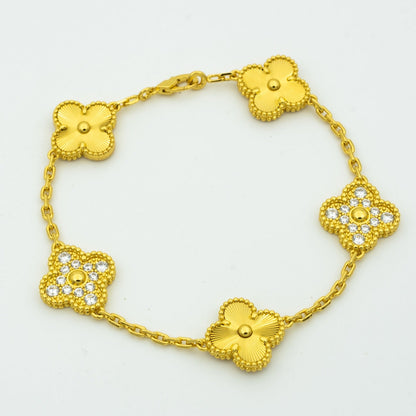 [⭐JeweliWhal] COLLECTION DE BRACELETS LASER TRÈFLE 5 MOTIFS
