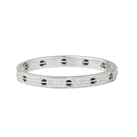 [⭐JeweliWhal]LOVE ARMBAND 6,1MM DIAMANTBESETZT KERAMIK