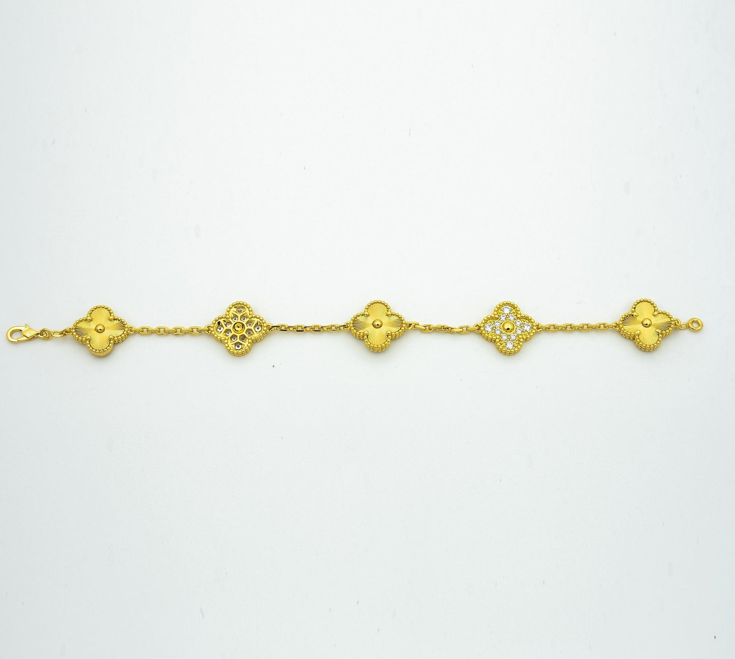 [⭐JeweliWhal] COLLECTION DE BRACELETS LASER TRÈFLE 5 MOTIFS