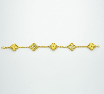 [⭐JeweliWhal] COLLECTION DE BRACELETS LASER TRÈFLE 5 MOTIFS