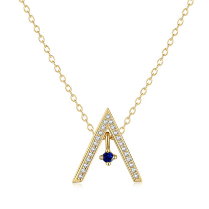 [Tonmkive Jewelry] Collier scintillant en forme de "A"