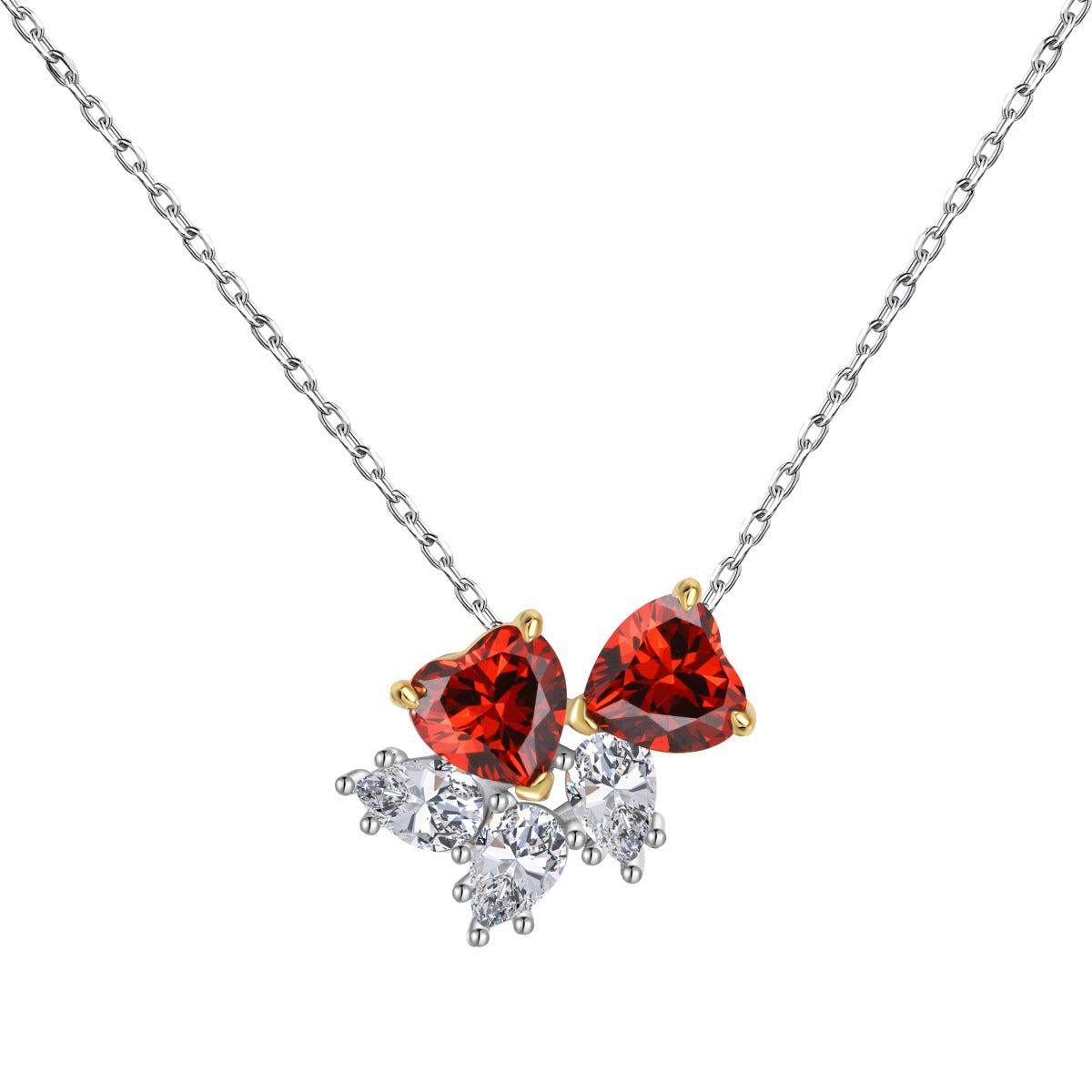 [Tonmkive Jewelry]Collier délicat Cœur Rouge