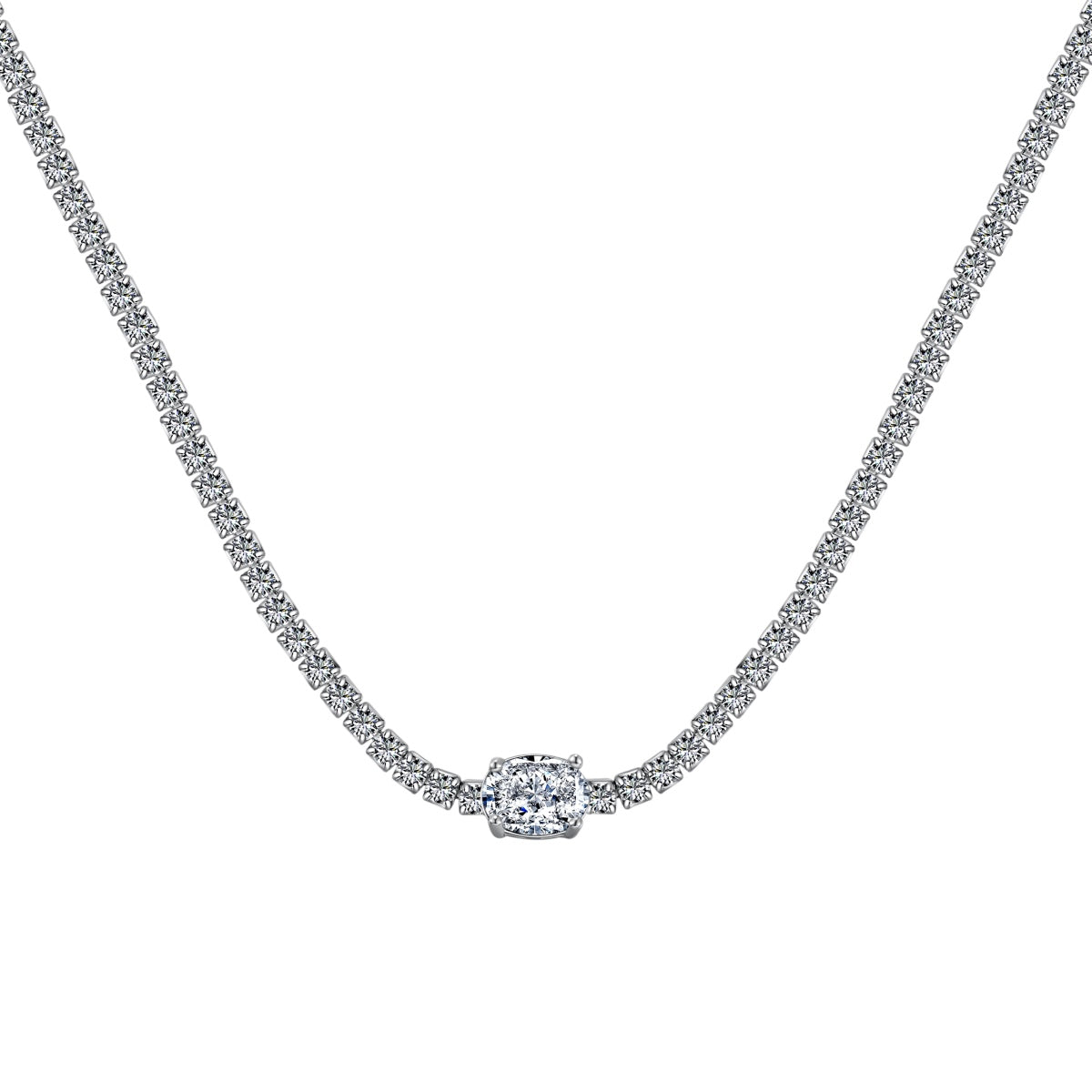 [Tonmkive Jewelry]Collier ovale brillant de 1,0 carat
