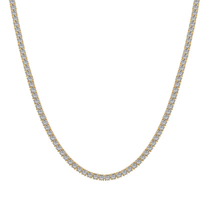[Tonmkive Jewelry] Collier de tennis délicat de forme ronde