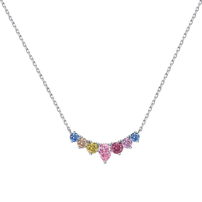 [Tonmkive Jewelry]Collier Cœur Fin et Coloré
