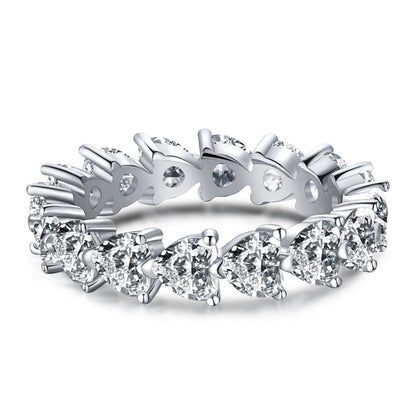 [Tonmkive Jewelry] Bague Amoureux Cœur Radiant Romance Taille 0,25 Carat