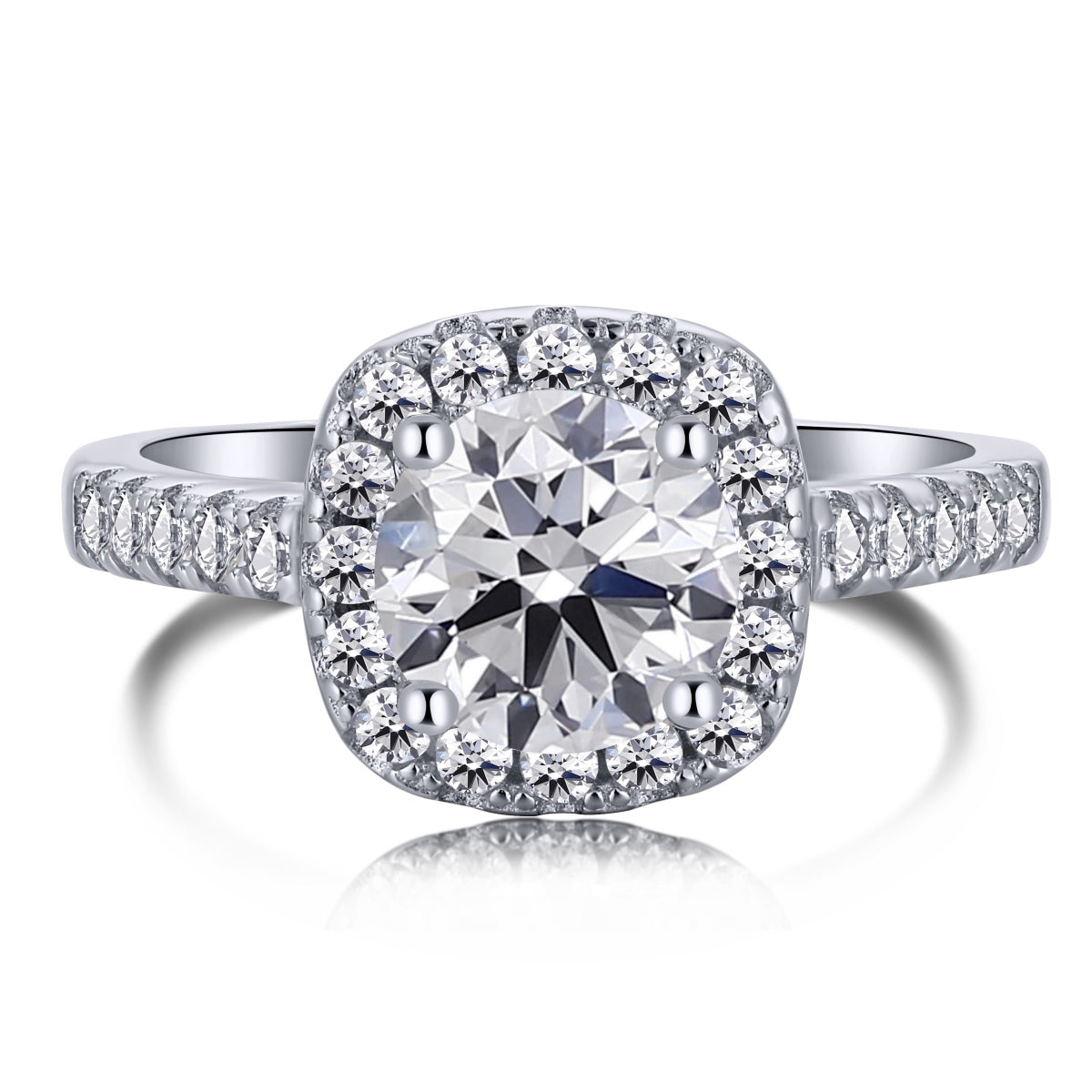 [Tonmkive Jewelry]Bague de mariage ronde éblouissante