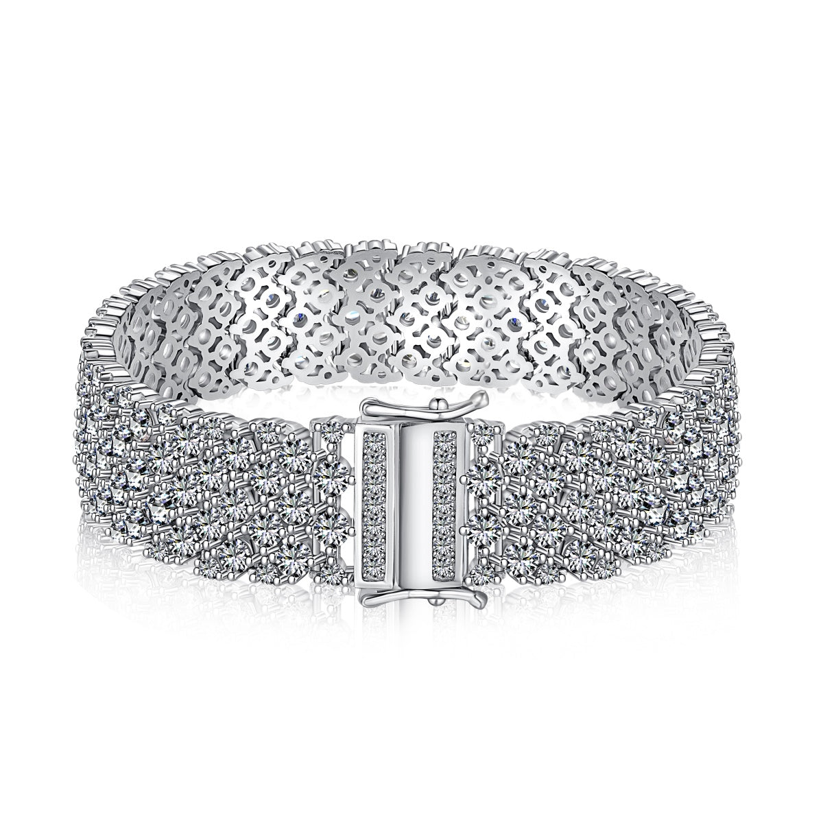 [Tonmkive Jewelry]Bracelet de soirée élégant à coupe ronde et ornée