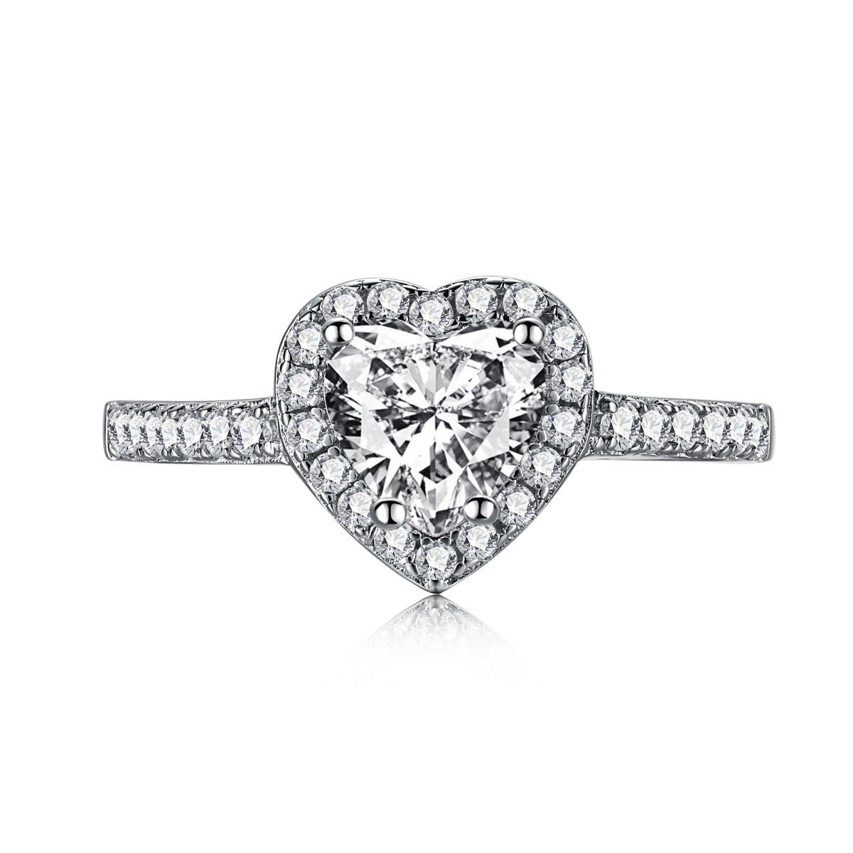 [Tonmkive Jewelry]Bague Amoureux Cœur Romantique Éternité Splashy