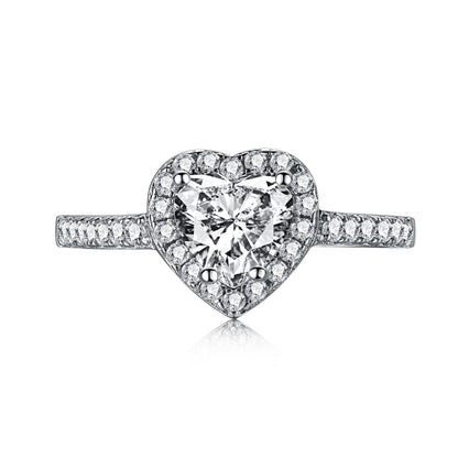 [Tonmkive Jewelry]Bague Amoureux Cœur Romantique Éternité Splashy