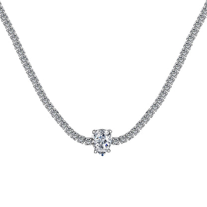 [Tonmkive Jewelry] Collier de tennis unique en forme de poire de 1,0 carat