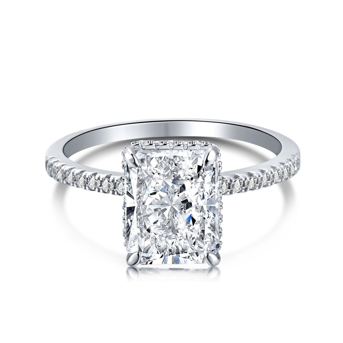 [Tonmkive Jewelry]Bague de Fiançailles Luxueuse 4.0 Carats