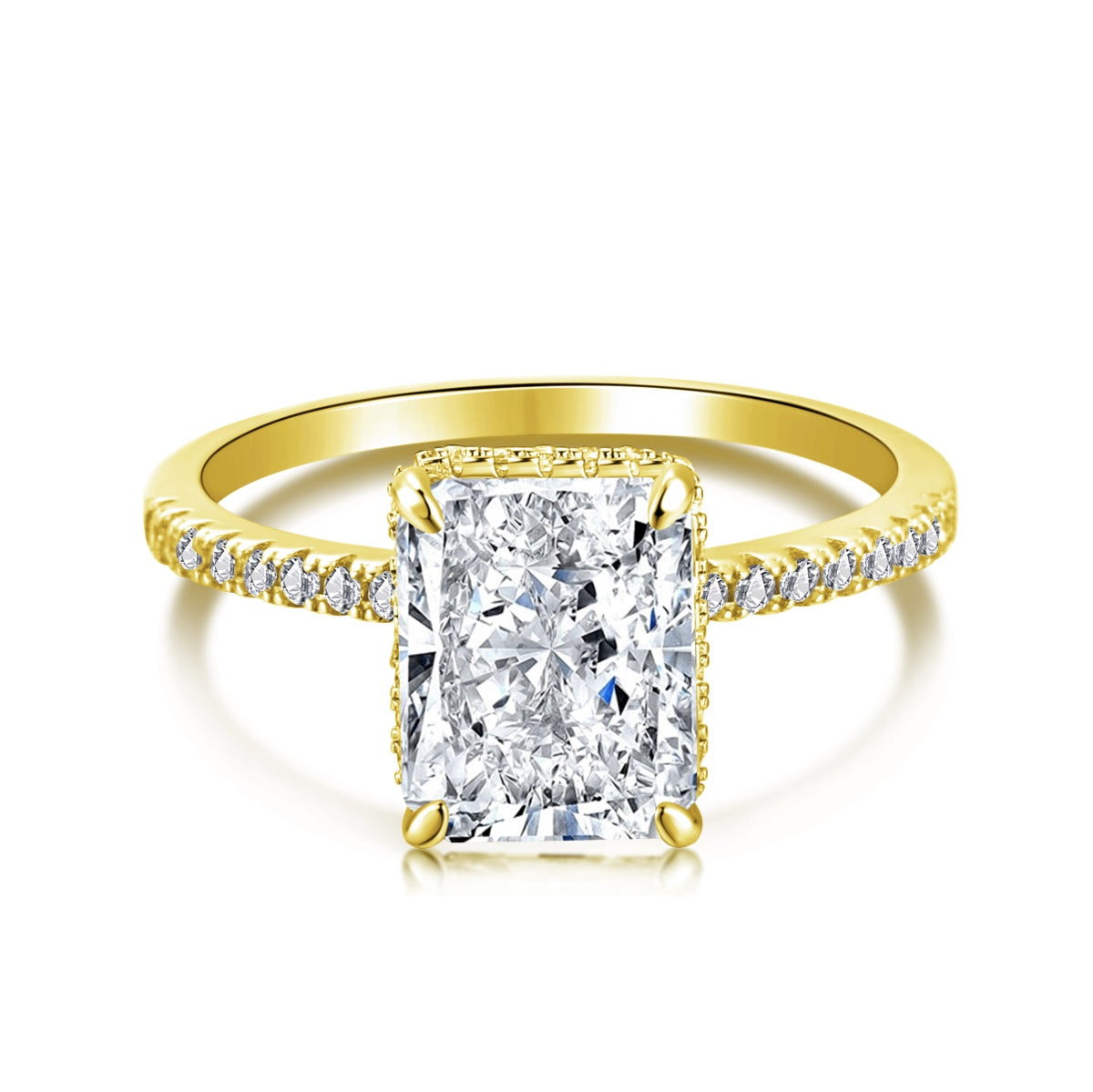[Tonmkive Jewelry]Bague de Fiançailles Luxueuse 4.0 Carats