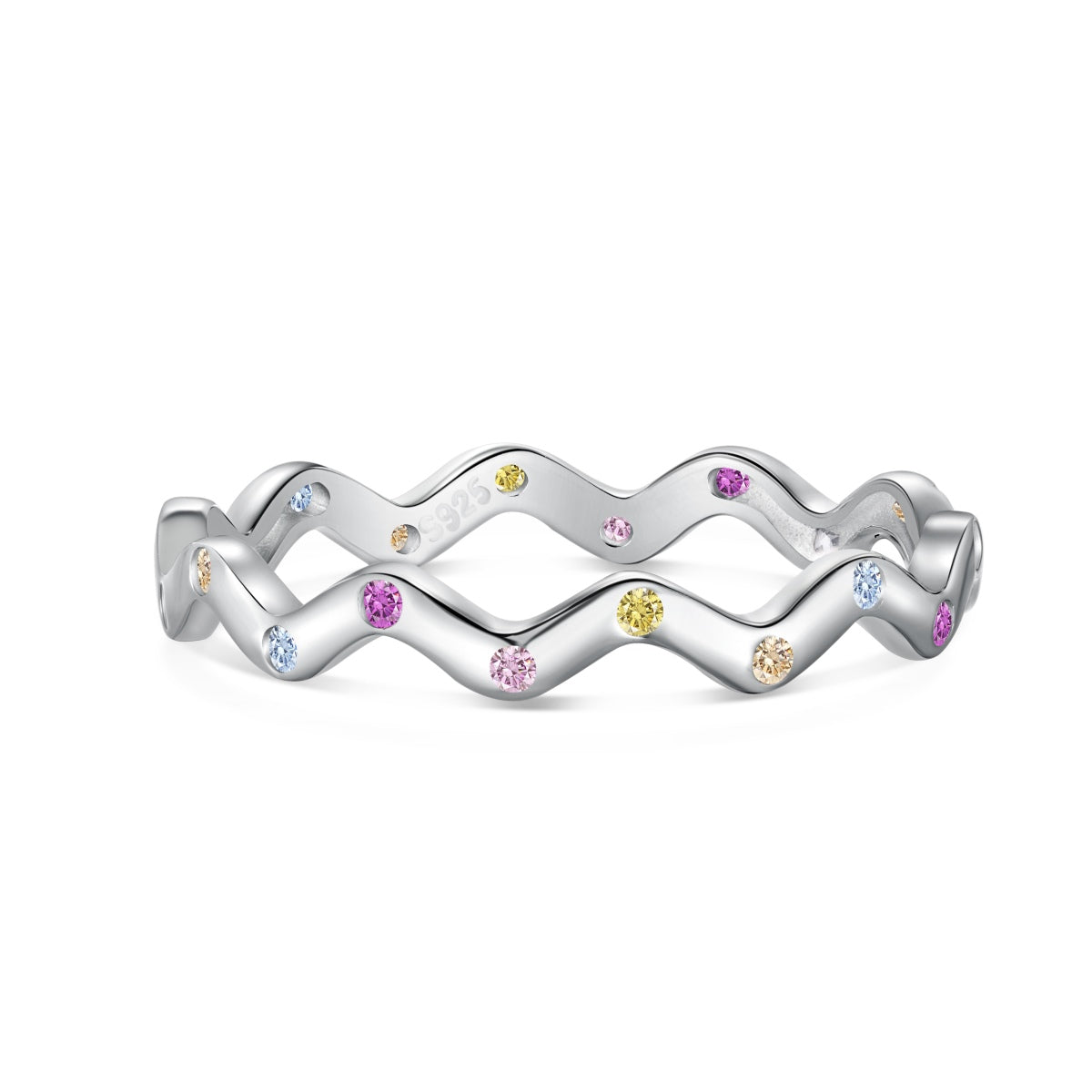 [Tonmkive Jewelry]Bague quotidienne ronde et vive ornée