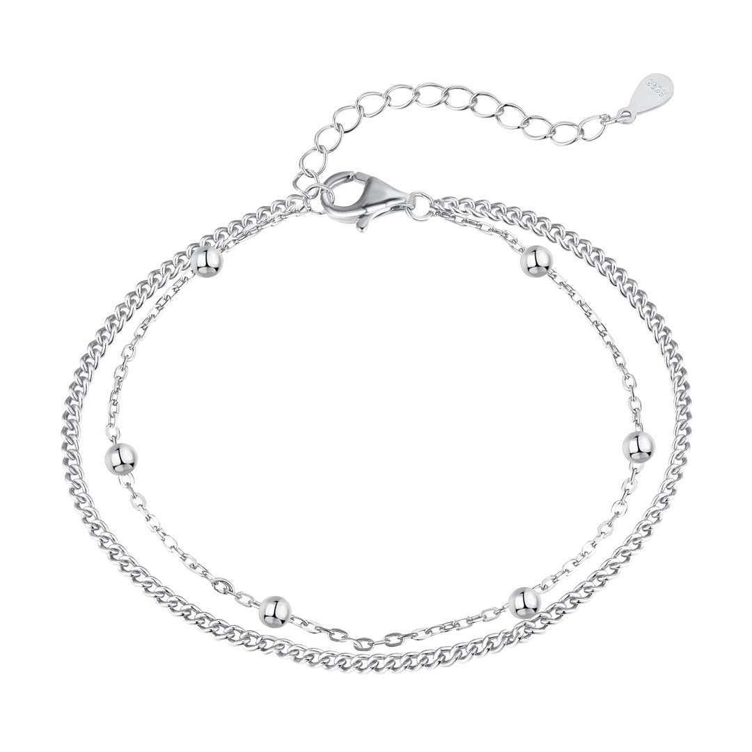 [Tonmkive Jewelry]Bracelet double couche à perles délicates