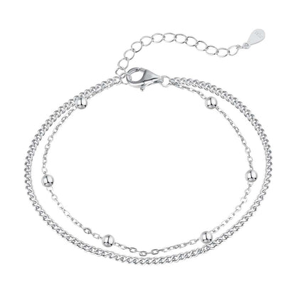 [Tonmkive Jewelry]Bracelet double couche à perles délicates