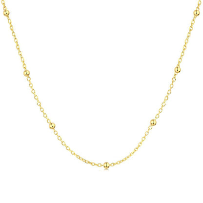 [Tonmkive Jewelry] Collier ras de cou simple à petites perles