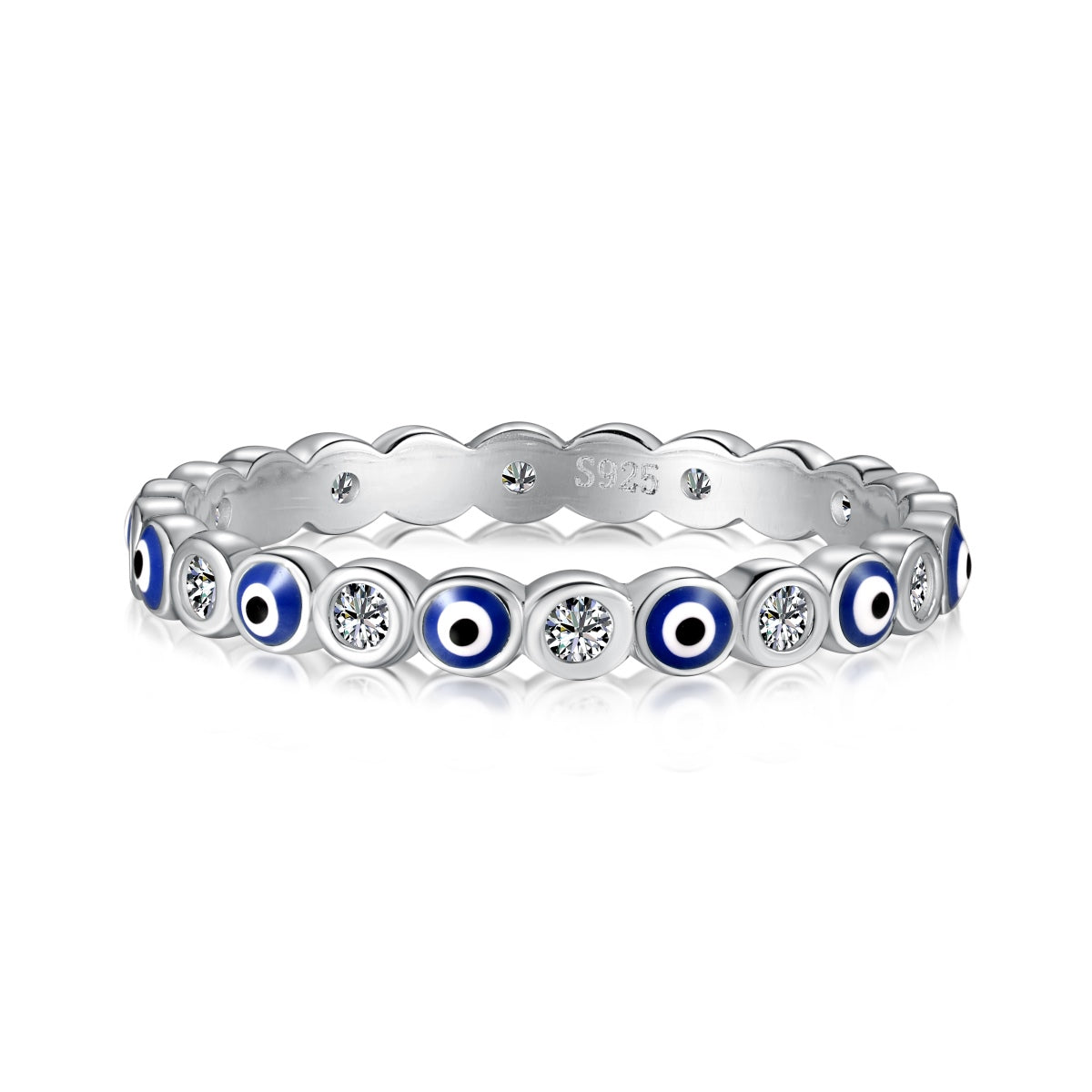 [Tonmkive Jewelry]Bague quotidienne étincelante et vibrante de forme ronde
