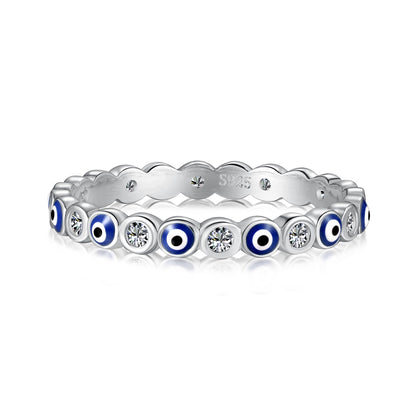 [Tonmkive Jewelry]Bague quotidienne étincelante et vibrante de forme ronde