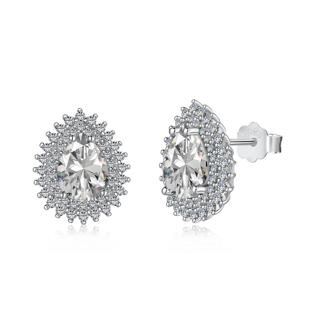 [Tonmkive Jewelry]Boucles d'oreilles quotidiennes délicates et magnifiques en forme de poire