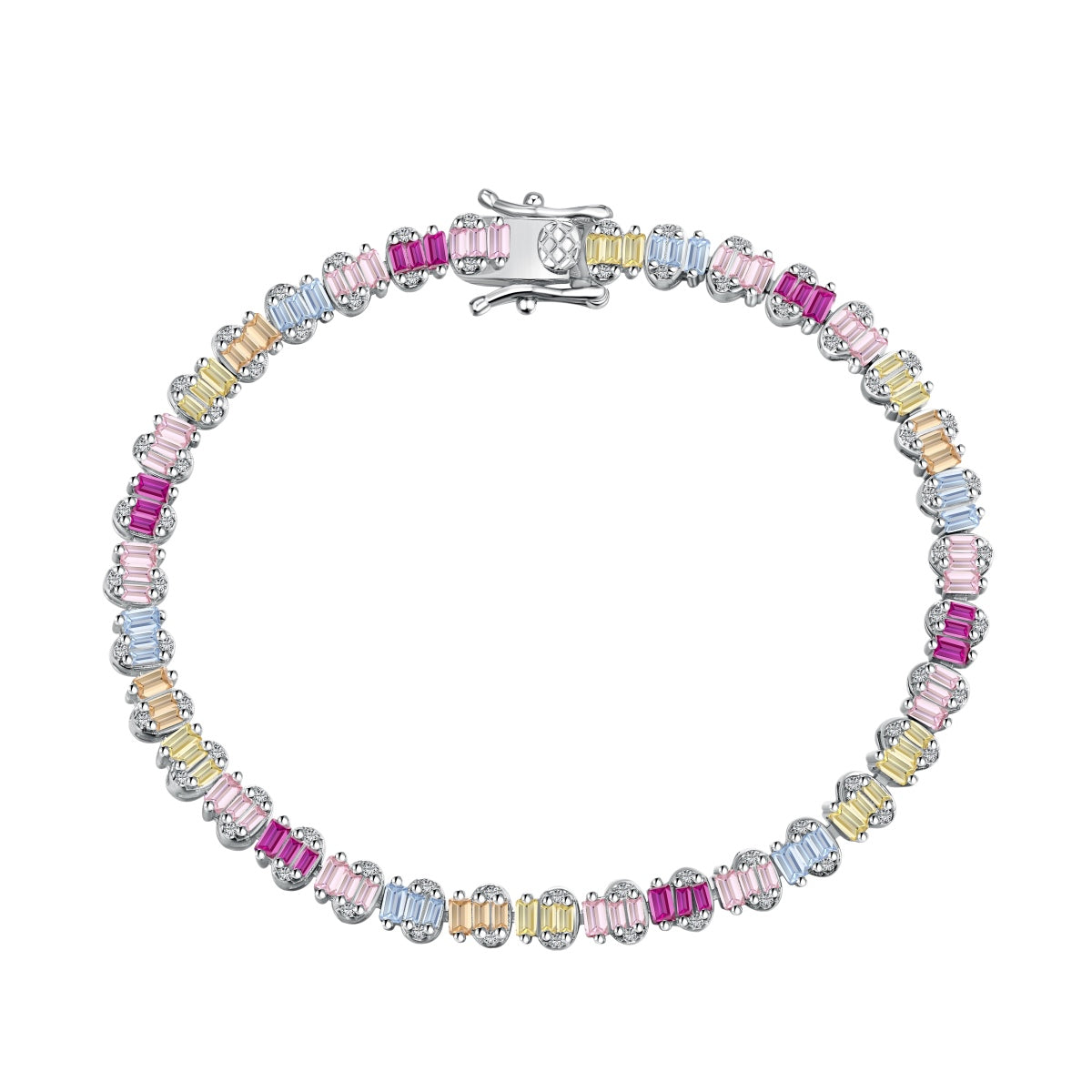[Tonmkive Jewelry]Bracelet de soirée délicat à coupe émeraude colorée
