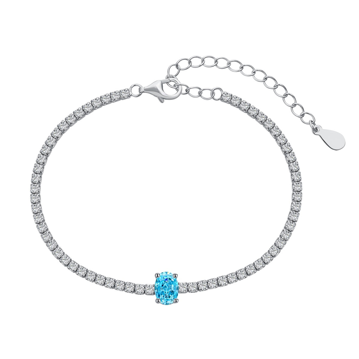 [Tonmkive Bijoux]Bracelet quotidien exquis coupe ovale de 0,75 carat