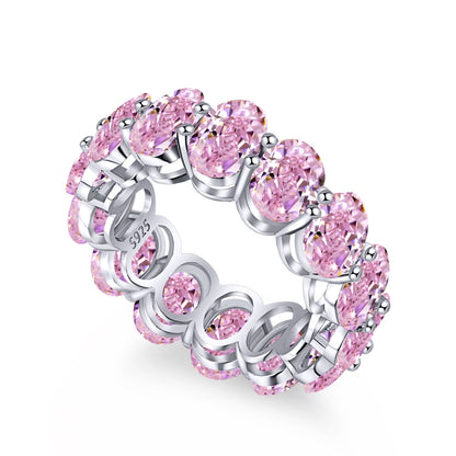 [Tonmkive Jewelry]Bague tennis coussin allongée délicate