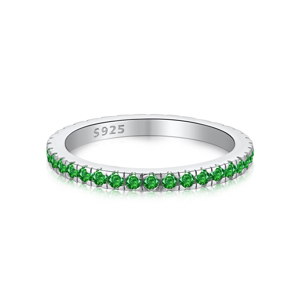 [Tonmkive Jewelry]Bague délicate et étincelante à taille ronde pour tous les jours