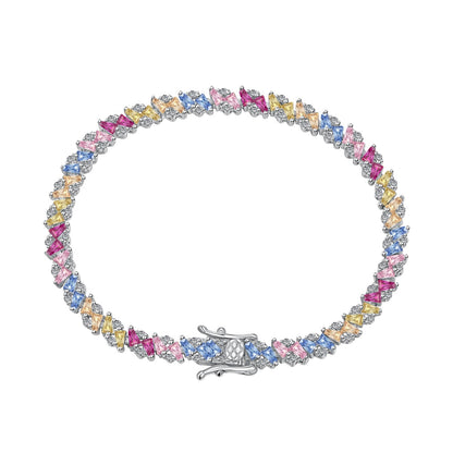 [Tonmkive Jewelry]Bracelet de soirée orné et étincelant avec des pierres de différentes tailles