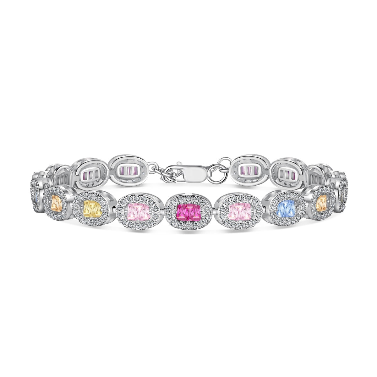 [Tonmkive Jewelry]Bracelet quotidien exquis à coupe émeraude ornée