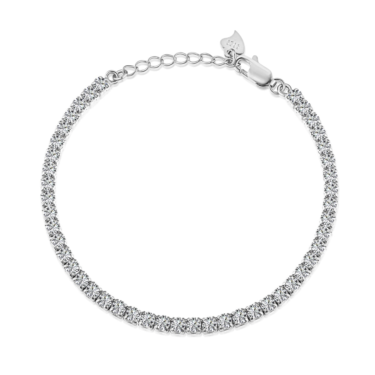 [Tonmkive Jewelry]Bracelet quotidien étincelant à coupe ronde