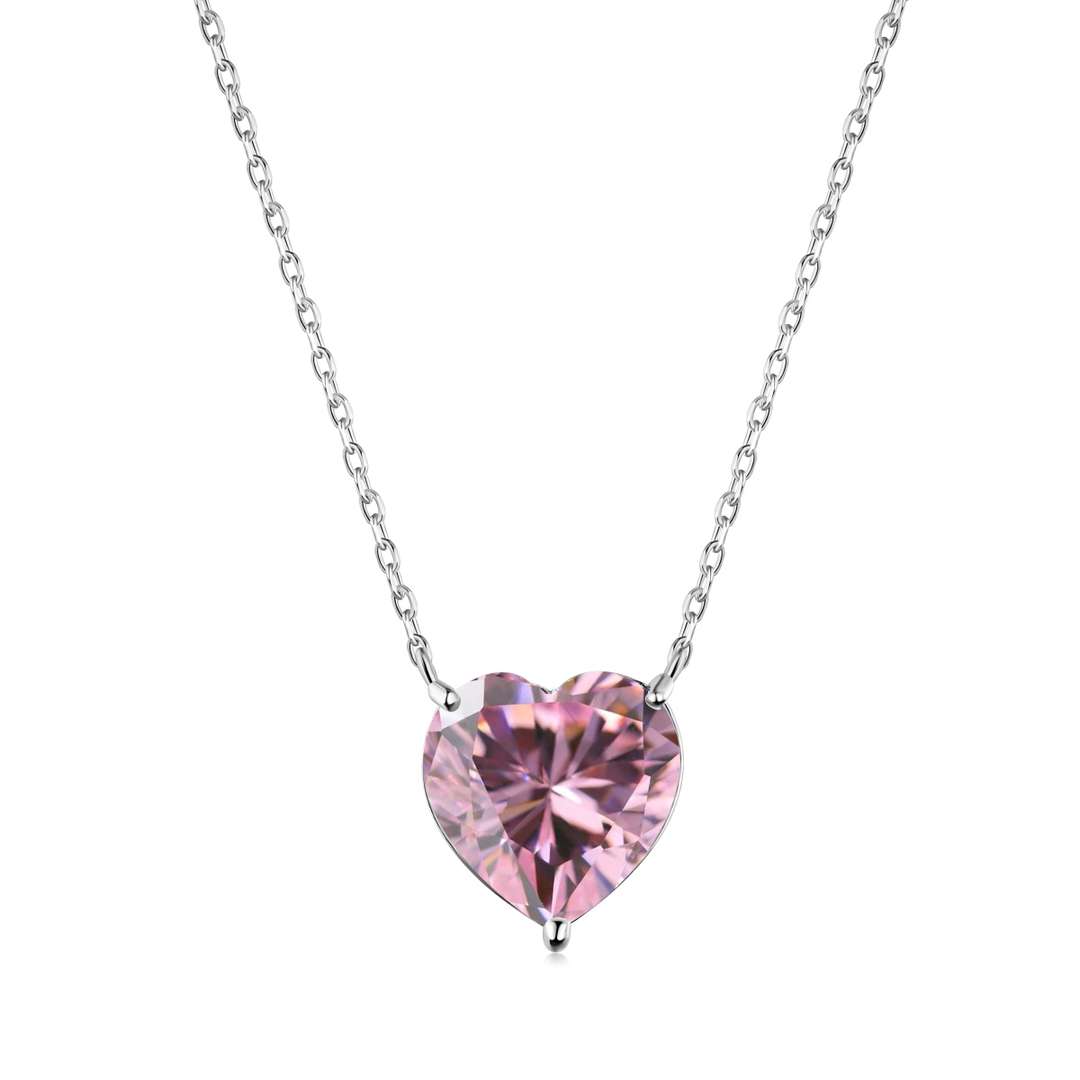 [Tonmkive Jewelry]Collier Cœur Radiant de 6 carats