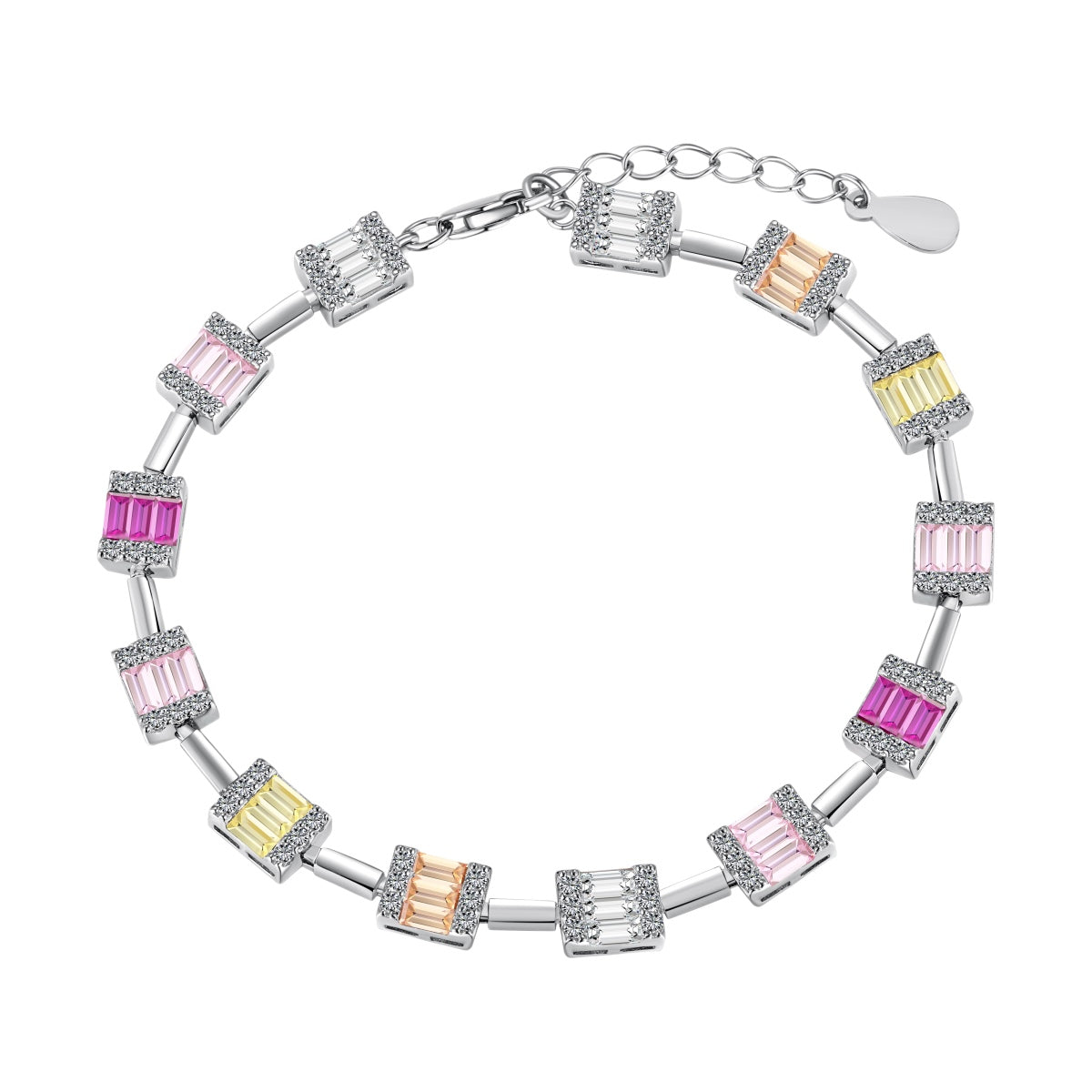 [Tonmkive Jewelry]Bracelet quotidien charmant et délicat avec taille émeraude
