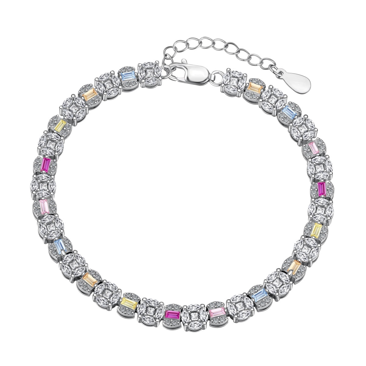 [Tonmkive Jewelry]Bracelet quotidien multi-coupes éclatant et radieux