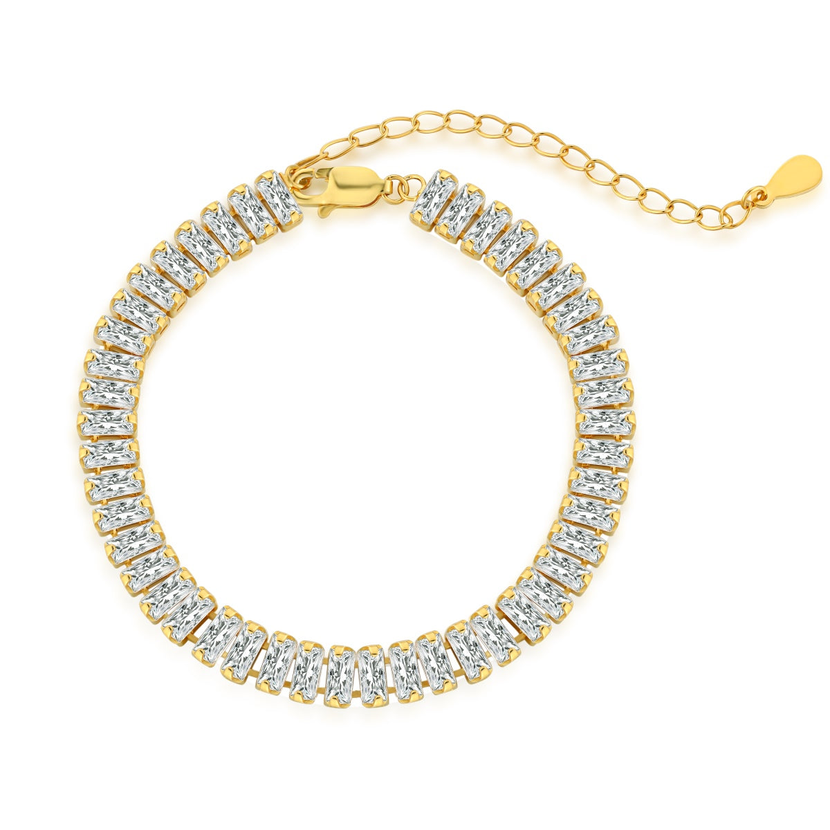 [Tonmkive Jewelry]Bracelet quotidien exquis taille émeraude