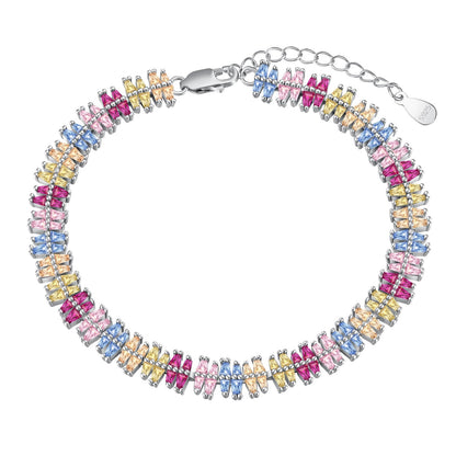 [Tonmkive Jewelry]Bracelet de soirée étincelant avec plusieurs coupes exquises