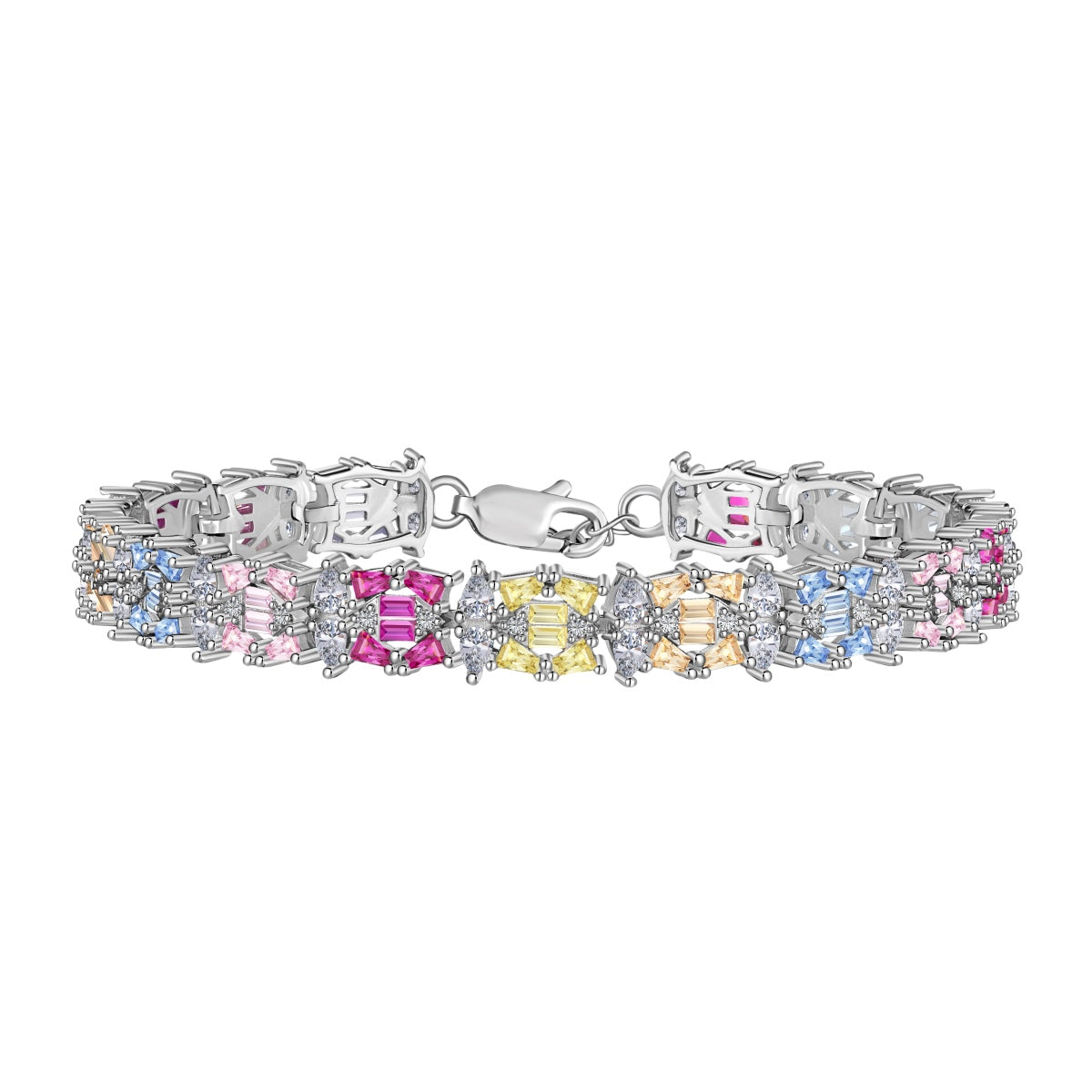 [Tonmkive Jewelry]Bracelet de soirée délicat et coloré à coupes multiples