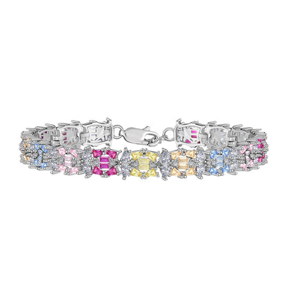 [Tonmkive Jewelry]Bracelet de soirée délicat et coloré à coupes multiples