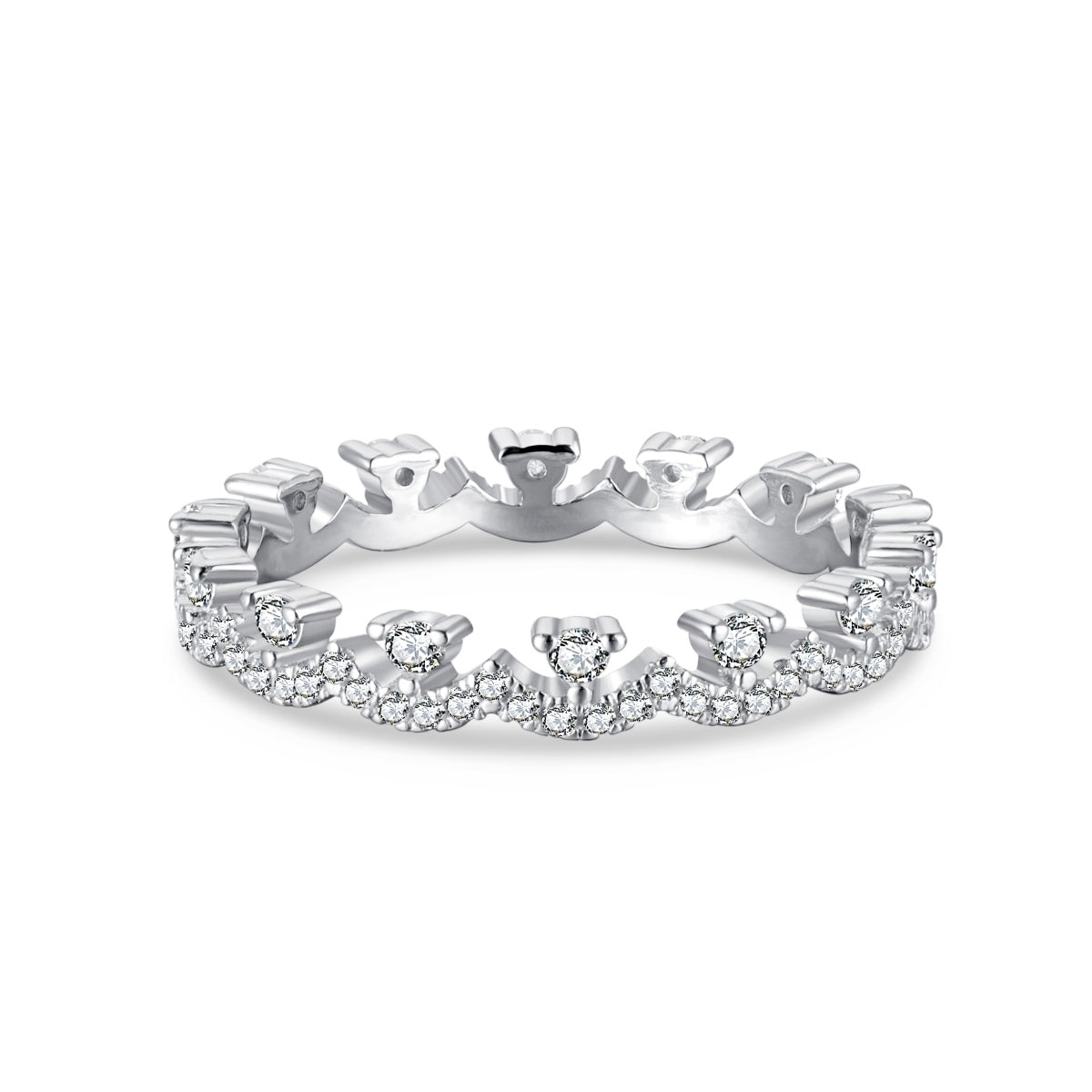 [Tonmkive Jewelry]Bague de soirée élégante en forme ronde resplendissante