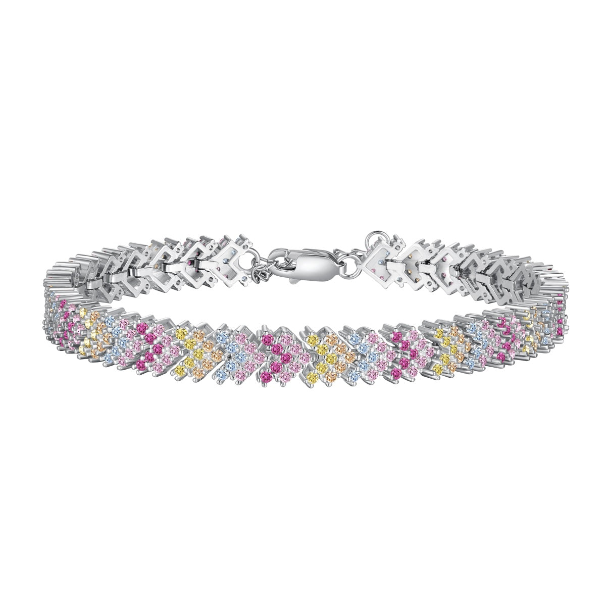 [Tonmkive Jewelry]Bracelet de soirée orné de pierres rondes et scintillantes