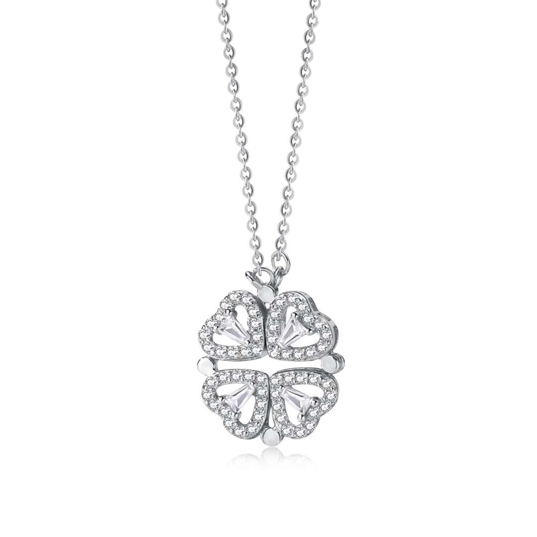 [Tonmkive Jewelry]Collier Orné Forme Fleur Cœur Taillé