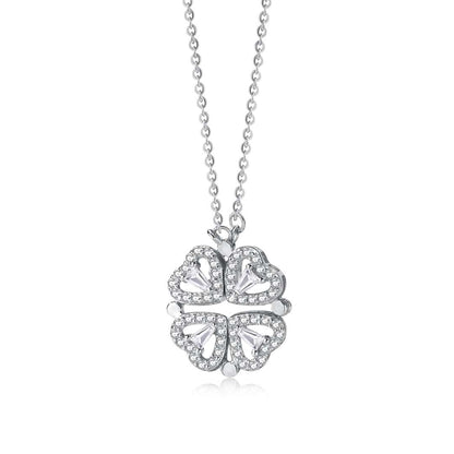 [Tonmkive Jewelry]Collier Orné Forme Fleur Cœur Taillé