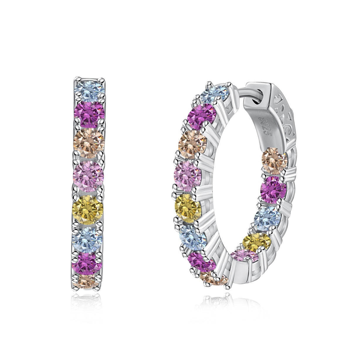 [Tonmkive Jewelry]Boucles d'oreilles rondes uniques pour le quotidien