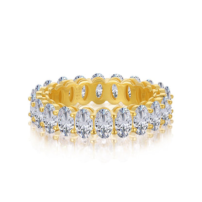[Tonmkive Jewelry]Bague tennis ovale ornée