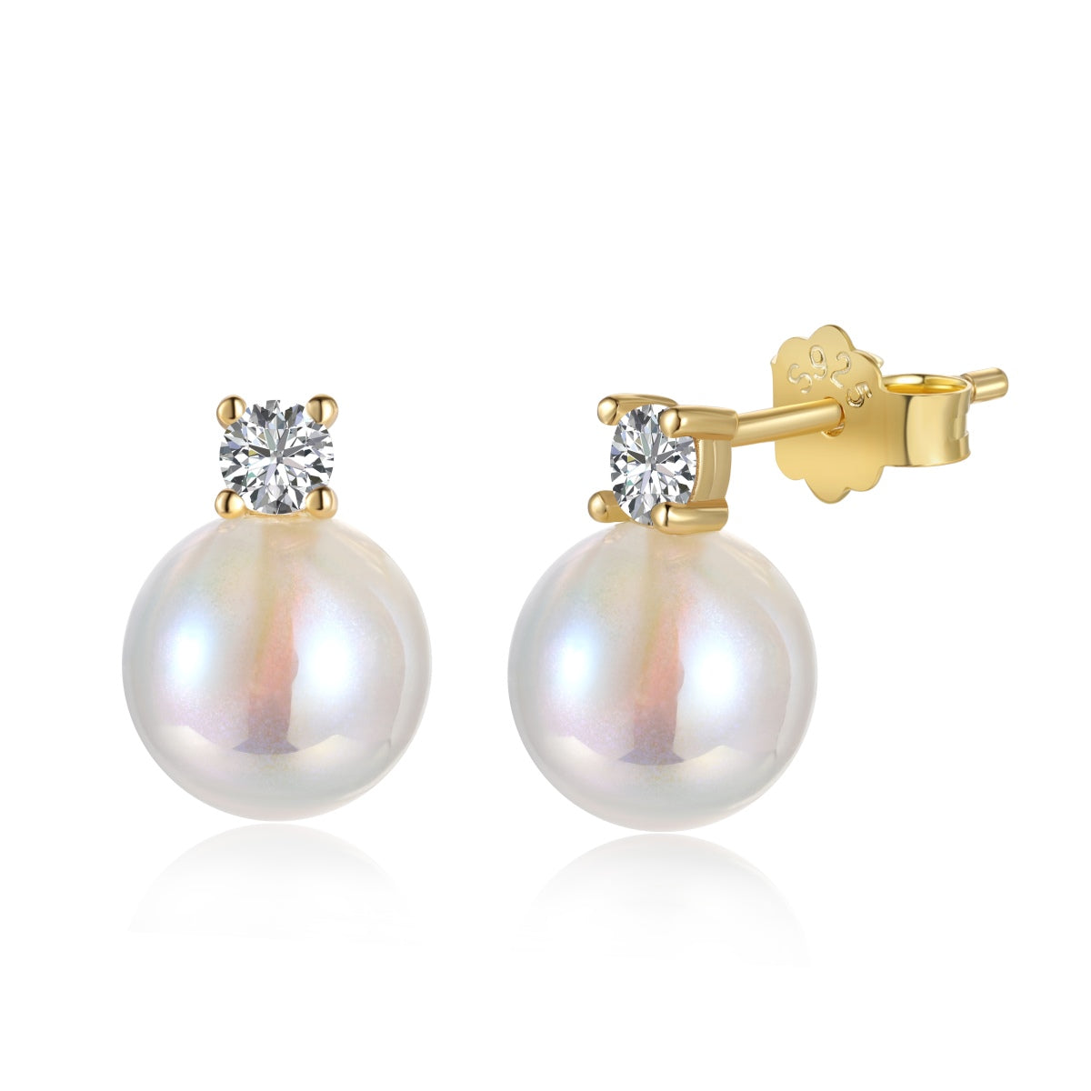 [Tonmkive Jewelry]Boucles d'oreilles perle sirène Symphonie