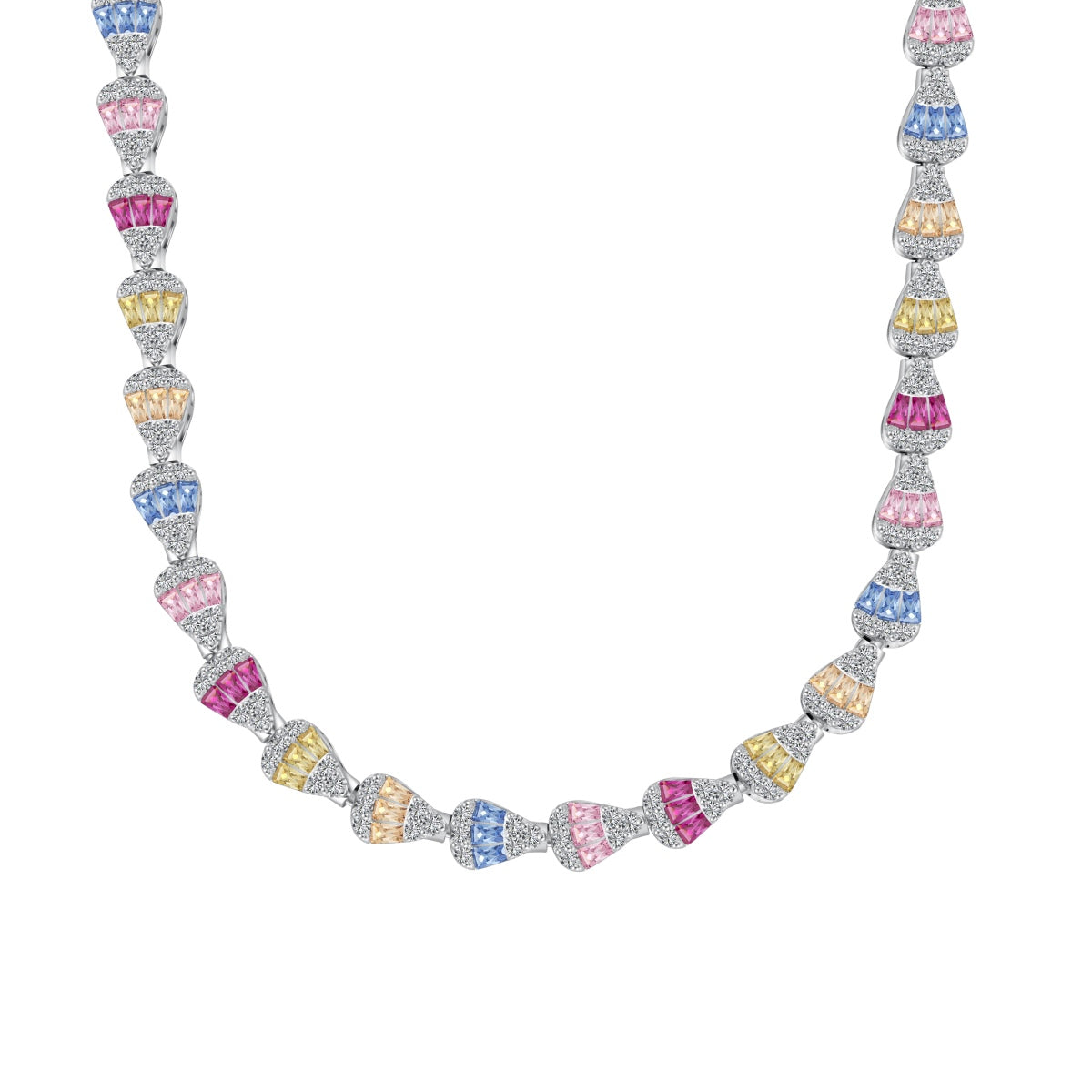 [Tonmkive Jewelry] Collier Arc-en-Ciel Coloré Éclatant