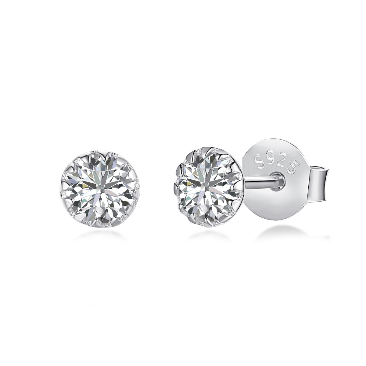 [Tonmkive Jewelry] Boucles d'oreilles rondes scintillantes et colorées
