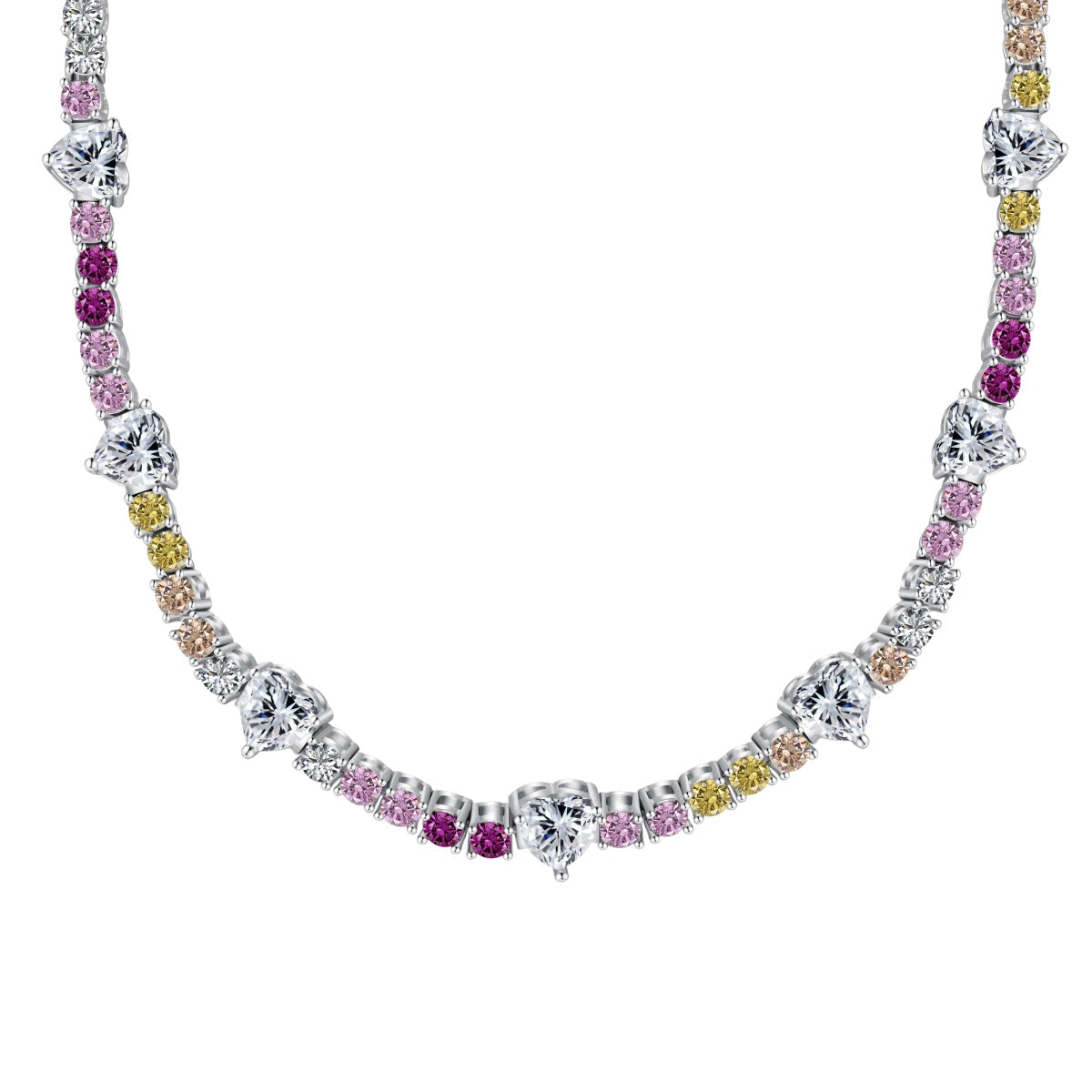 [Tonmkive Jewelry]Délicate Chaîne Tennis Arc-en-ciel Colorée