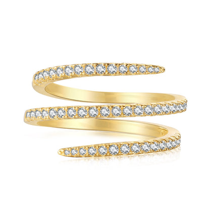 [Tonmkive Jewelry]Bague quotidienne entrelacée vibrante unique